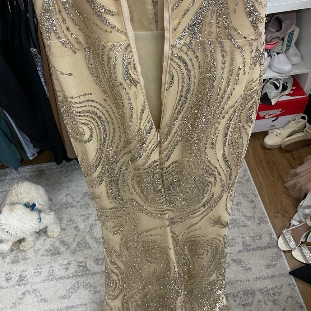 Champagne Gold Gown From Tevam Dresses Gem